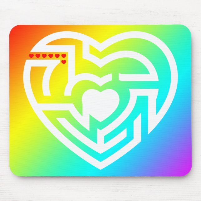 Liebe Labyrinth Mousepad (Vorne)