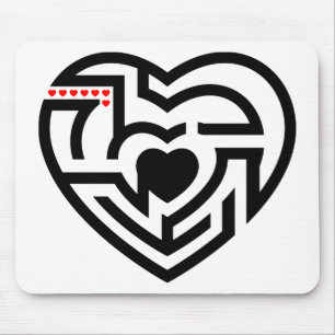 Liebe Labyrinth Mousepad