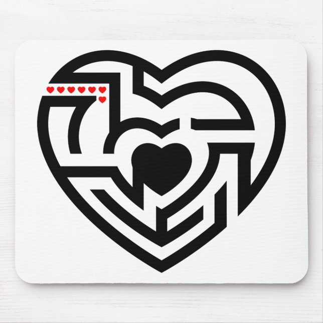 Liebe Labyrinth Mousepad (Vorne)