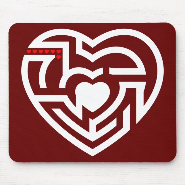 Liebe Labyrinth Mousepad (Vorne)