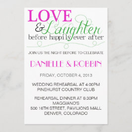 Liebe & Lachen Probe Einladung