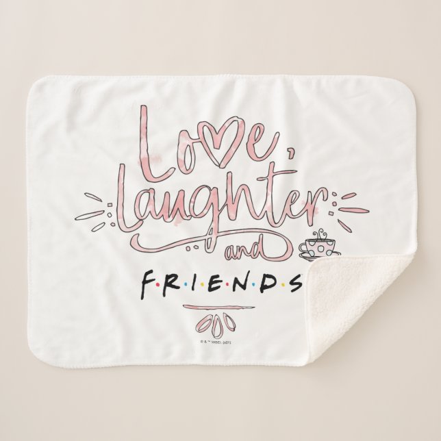 Liebe, Lachen und FREUNDE™ Sherpadecke (Vorderseite (Horizontal))