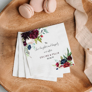 Liebe, Lachen und glücklich immer danach Serviette