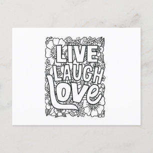 Liebe lacht live postkarte
