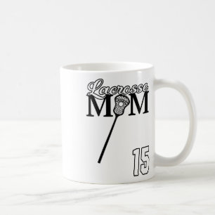 Liebe Lacrosse Mama Lacrosse #15 Shirt Lax Player  Kaffeetasse