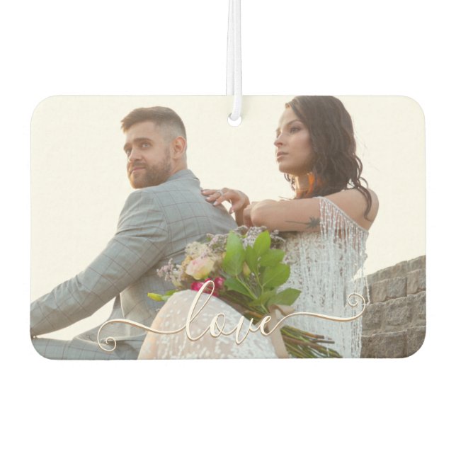 LIEBE Laden Sie Ihren Foto-Luftkühler hoch Autolufterfrischer (Vorderseite)