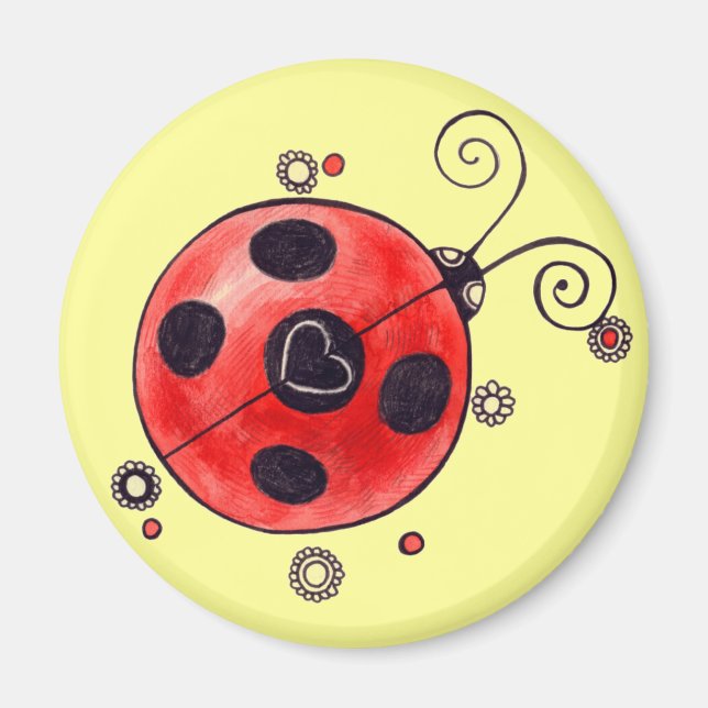 Liebe Ladybug Magnet (Vorne)