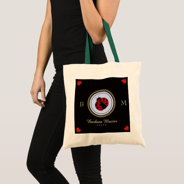 Liebe Ladybug, personalisiert Tragetasche (Vorderseite (Produkt))