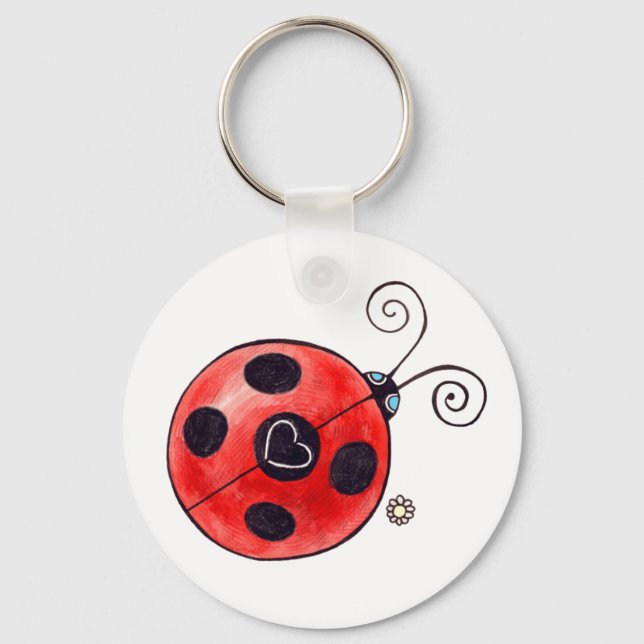 Liebe Ladybug Schlüsselanhänger (Vorderseite)