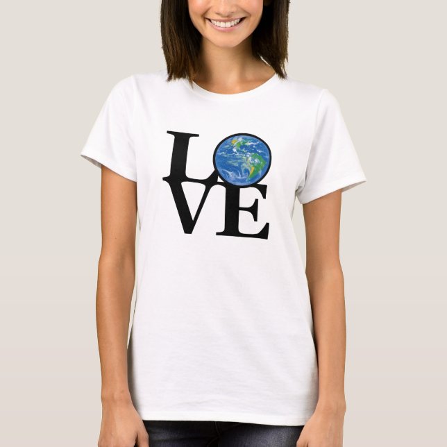 LIEBE Ladys Earth Ladys White Tank (Vorderseite)