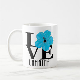 LIEBE Lahaina Blue Hibiskus 11oz Kaffeetasse