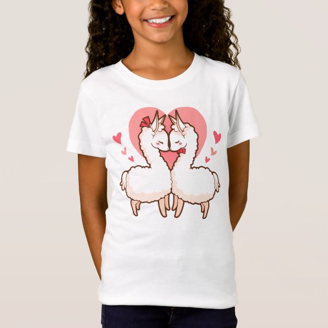 Liebe-Lama-KinderT - Shirt (Vorderseite)