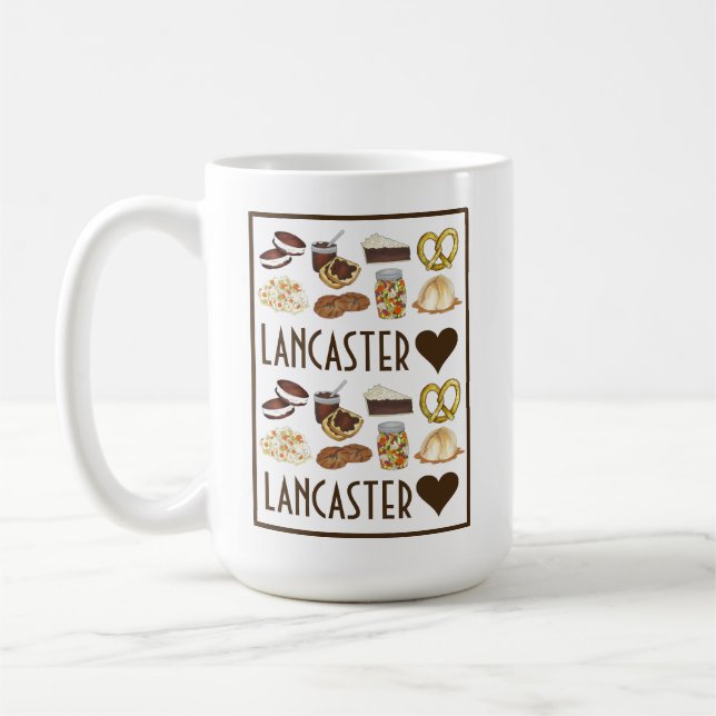 Liebe Lancaster, PA Pennsylvania Dutch Amish Foods Kaffeetasse (Links)