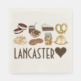 Liebe Lancaster PA Pennsylvania Dutch Amish Foods Serviette
