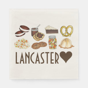 Liebe Lancaster PA Pennsylvania Dutch Amish Foods Serviette