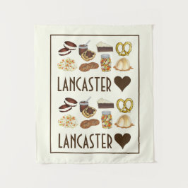 Liebe Lancaster PA Pennsylvania Dutch Amish Foods Wandteppich