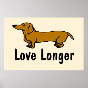 Liebe länger, Dackel, Poster