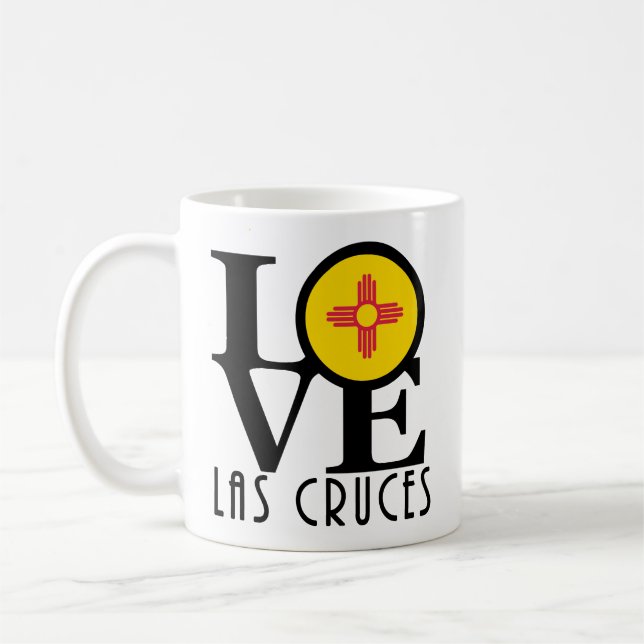 LIEBE Las Cruces New Mexico 11oz Kaffeetasse (Links)