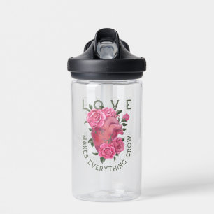 Liebe lässt alles wachsen trinkflasche