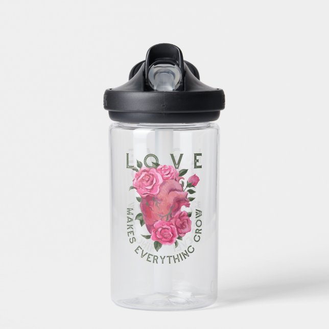 Liebe lässt alles wachsen trinkflasche (Vorne)