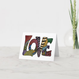 Liebe lässt die Valentinkarte umgehen Dankeskarte