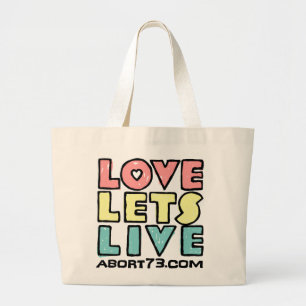 Liebe lässt Live (Alternativ)/Abort73.com Jumbo Stoffbeutel