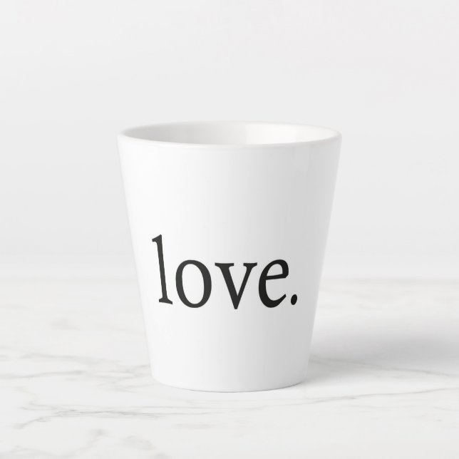 Liebe Latte Tasse (Vorderseite)