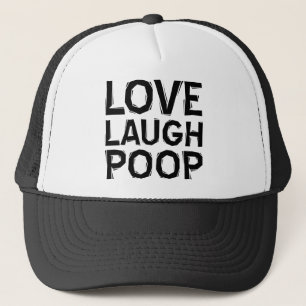 Liebe Laugh Kackte Funny Ball Cap Hat Truckerkappe