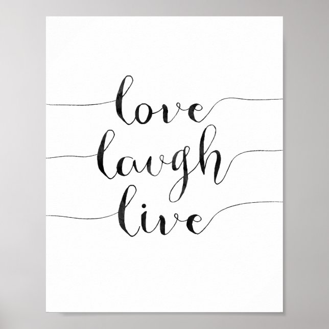 Liebe Laugh Live Poster (Vorne)
