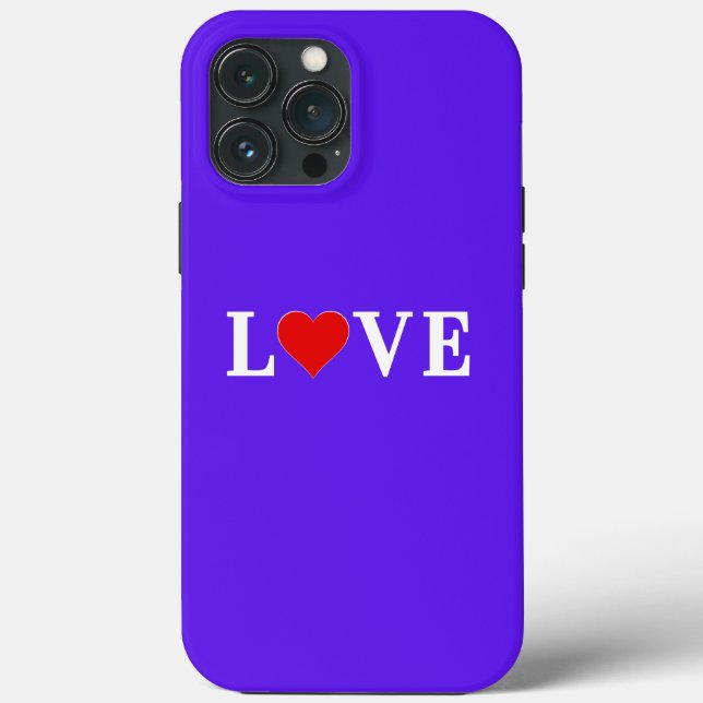 LIEBE Lavender Modern Chic Case-Mate iPhone Hülle (Rückseite)