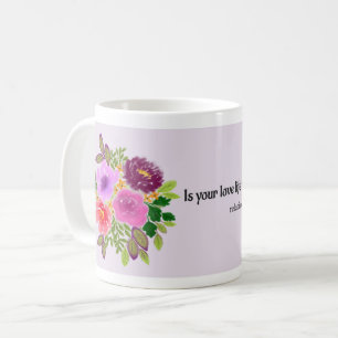 Liebe Leben: Beziehungen Weisheit in Schwarz Kaffeetasse