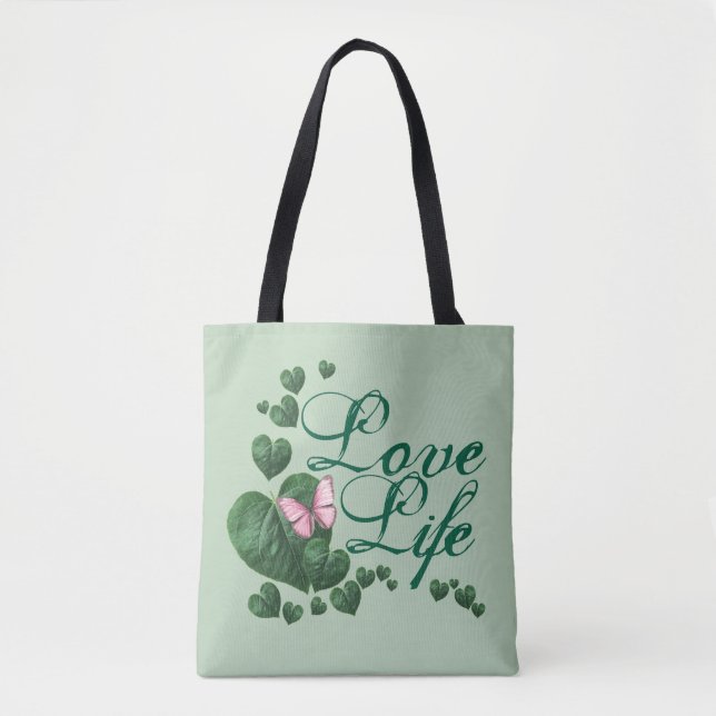 Liebe Leben Tasche (Vorderseite)