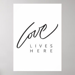 LIEBE LEBT HIER Plakat