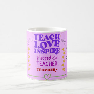 Liebe lehren inspirieren gesegneter Lehrer Kaffeetasse