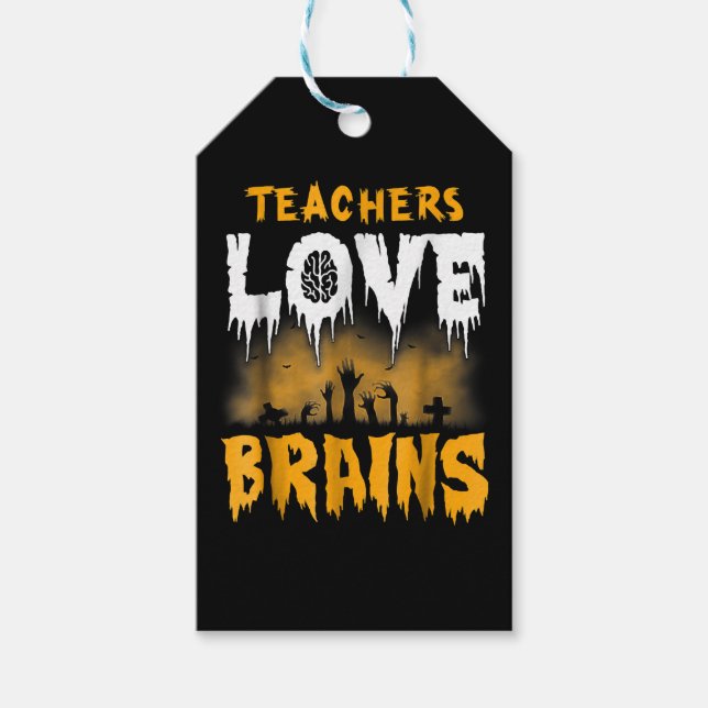 Liebe-Lehrer Halloween Geschenkanhänger (Vorderseite)