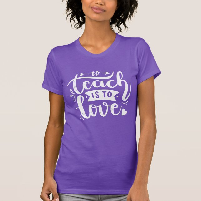 Liebe LehrerInnen beibringen Geschenke zu schreibe T-Shirt (Vorderseite)