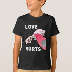 Liebe leidet Galah Cockatoo Parrot Premium T-Shirt