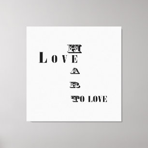 Liebe Leinwanddruck