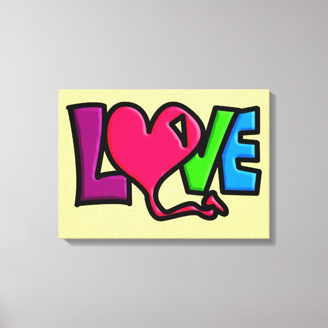 Liebe Leinwanddruck (Vorderseite)