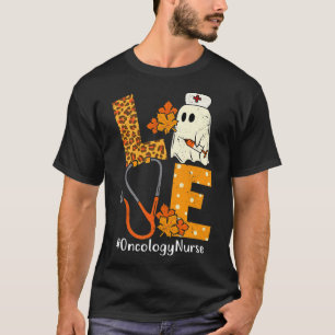 LIEBE Leopard Ghost Onkology Nurse Halloween Costu T-Shirt