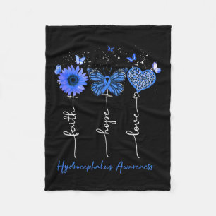 Liebe Leopard Sonnenblume Fleecedecke