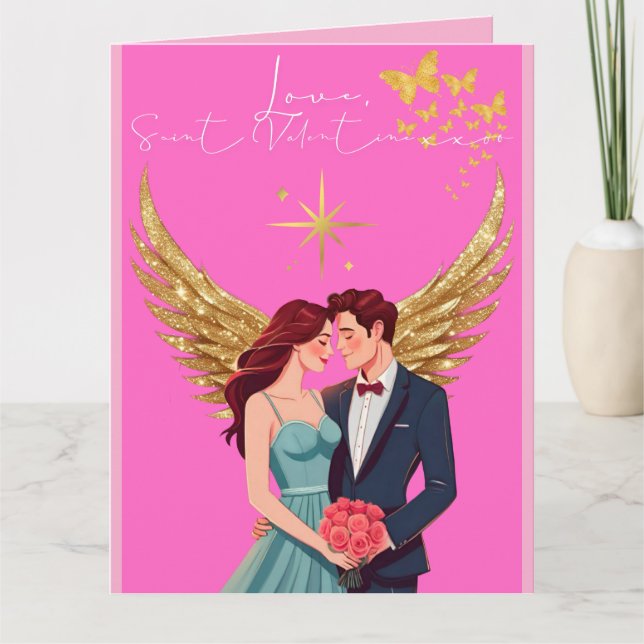 Liebe Letter Design - Liebe, Saint Valentine xxoo Karte (Vorderseite)