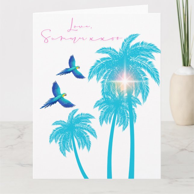 Liebe Letter Design - Liebe, Summer xxoo Karte (Vorderseite)
