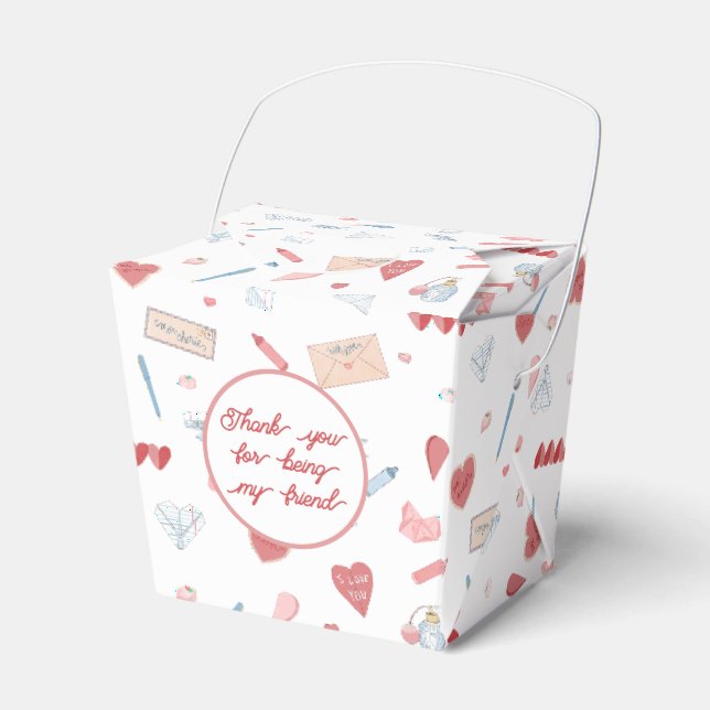 Liebe Letter Liebe Notes Valentines Party Leckerei Geschenkschachtel (Vorderseite)