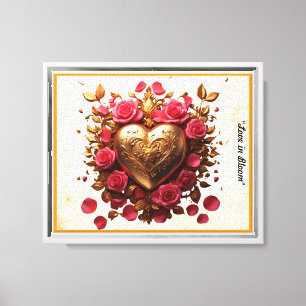 "Liebe leuchtet hell" Leinwanddruck