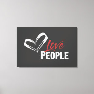 Liebe-Leute eingewickelte Leinwand