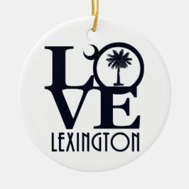 LIEBE Lexington SC Keramik Ornament