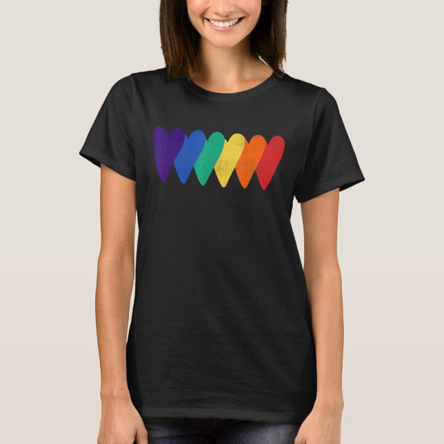 Liebe LGBT Gay Lesbian Bi Trans T-Shirt (Vorderseite)