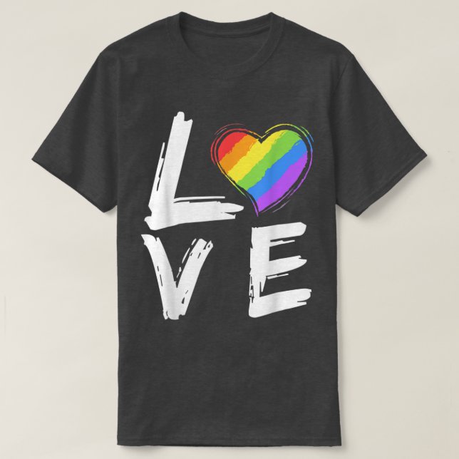 Liebe LGBT Pride Gay Lesbian Geschenke  T-Shirt (Design vorne)