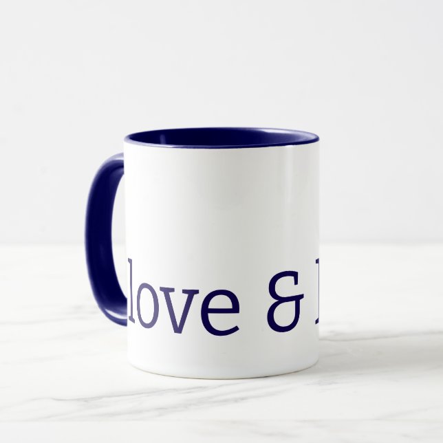 Liebe & Licht Tasse (Vorderseite Links)